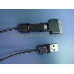 3in1 USB micro /mini /iPod cable for iphone/samsung/HTC/blackberry charge&data PT-005C-05