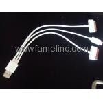  3-in-1 Retractable USB Cables for AM, iPod/Mini/Micro USB PT-005C